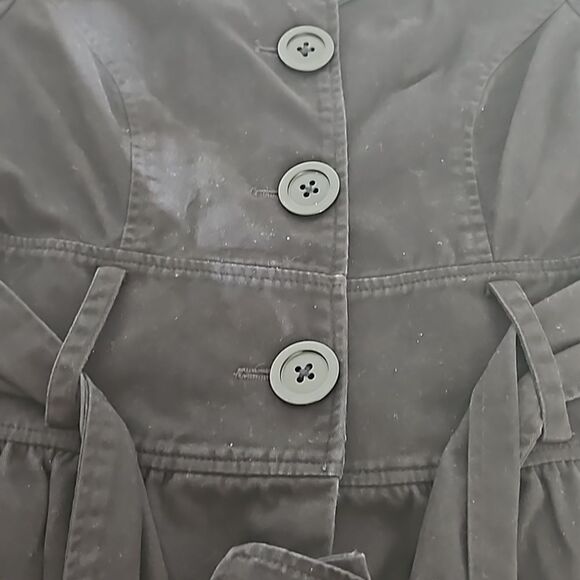 Guess Women's Cotton Blazer With Bell Sleeves Medium Black - Picture 15 of 16